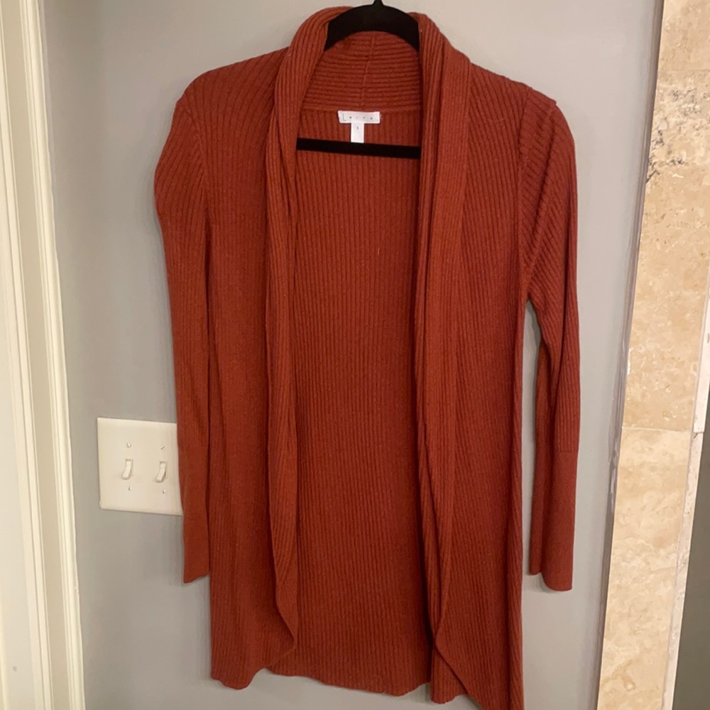 Leith rust cardigan